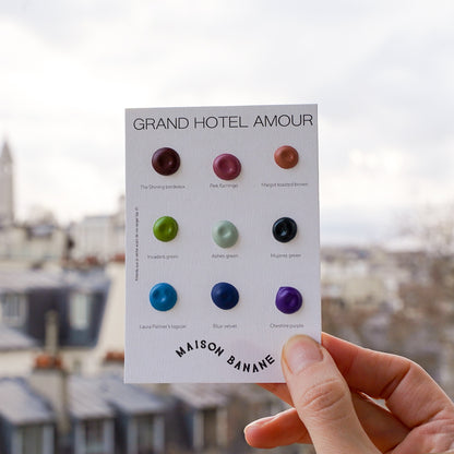 Dot card d'aquarelles artisanales Grand Hotel Amour