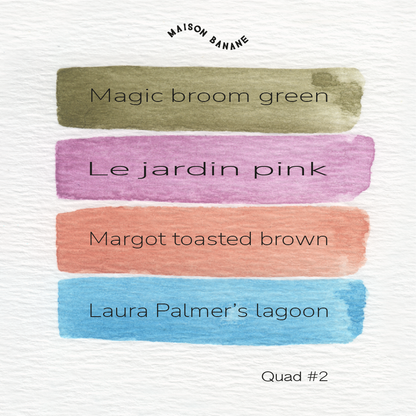 Mini Palette Aquarelle Artisanale Vegan - Quad #2