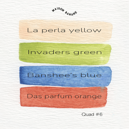 Mini Palette Aquarelle Artisanale Vegan - Quad #6