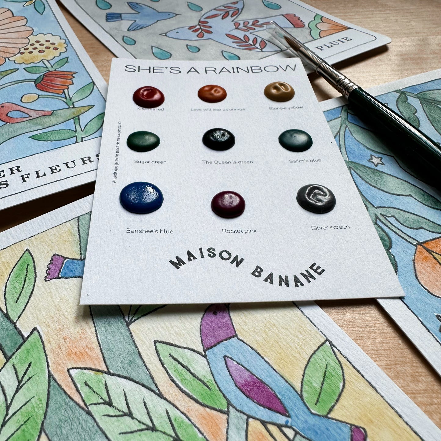 Maison Banane x Mini Labo - Kit découverte Aquarelles