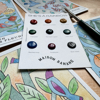 Maison Banane x Mini Labo - Kit découverte Aquarelles