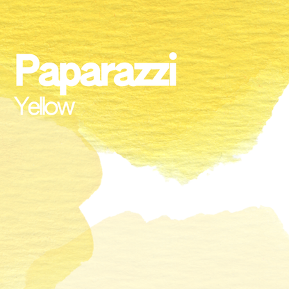  Paparazzi Yellow aquarelle artisanale vegan 