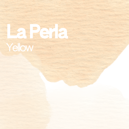 La Perla Yellow aquarelle artisanale vegan 