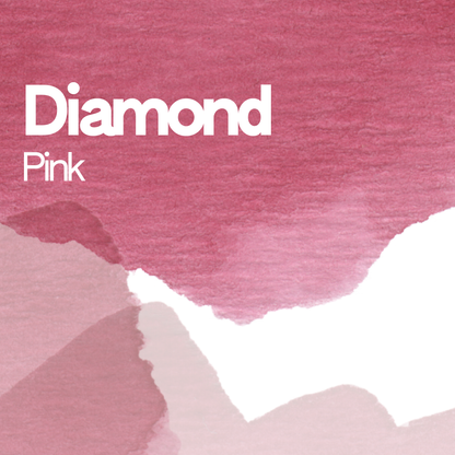 Diamond Pink aquarelle artisanale vegan 