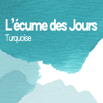 L'écume des Jours Turquoise aquarelle artisanale vegan 