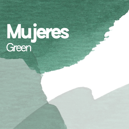 Mujeres Green aquarelle artisanale vegan 