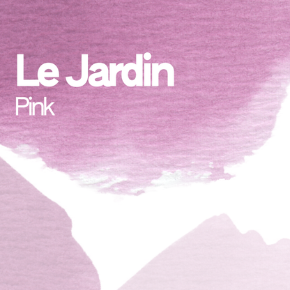 Le Jardin Pink aquarelle artisanale vegan 